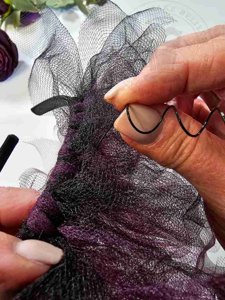 Poke Wire Under Tulle or Wrap Around Headband