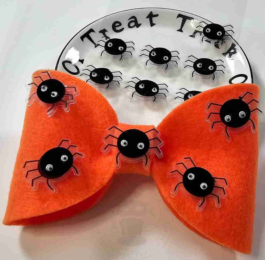 Halloween Bow Tie with 3D Stickers