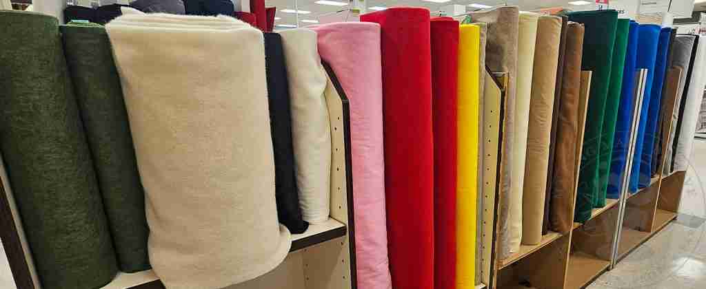 Felt On The Bolt At The Fabric Store