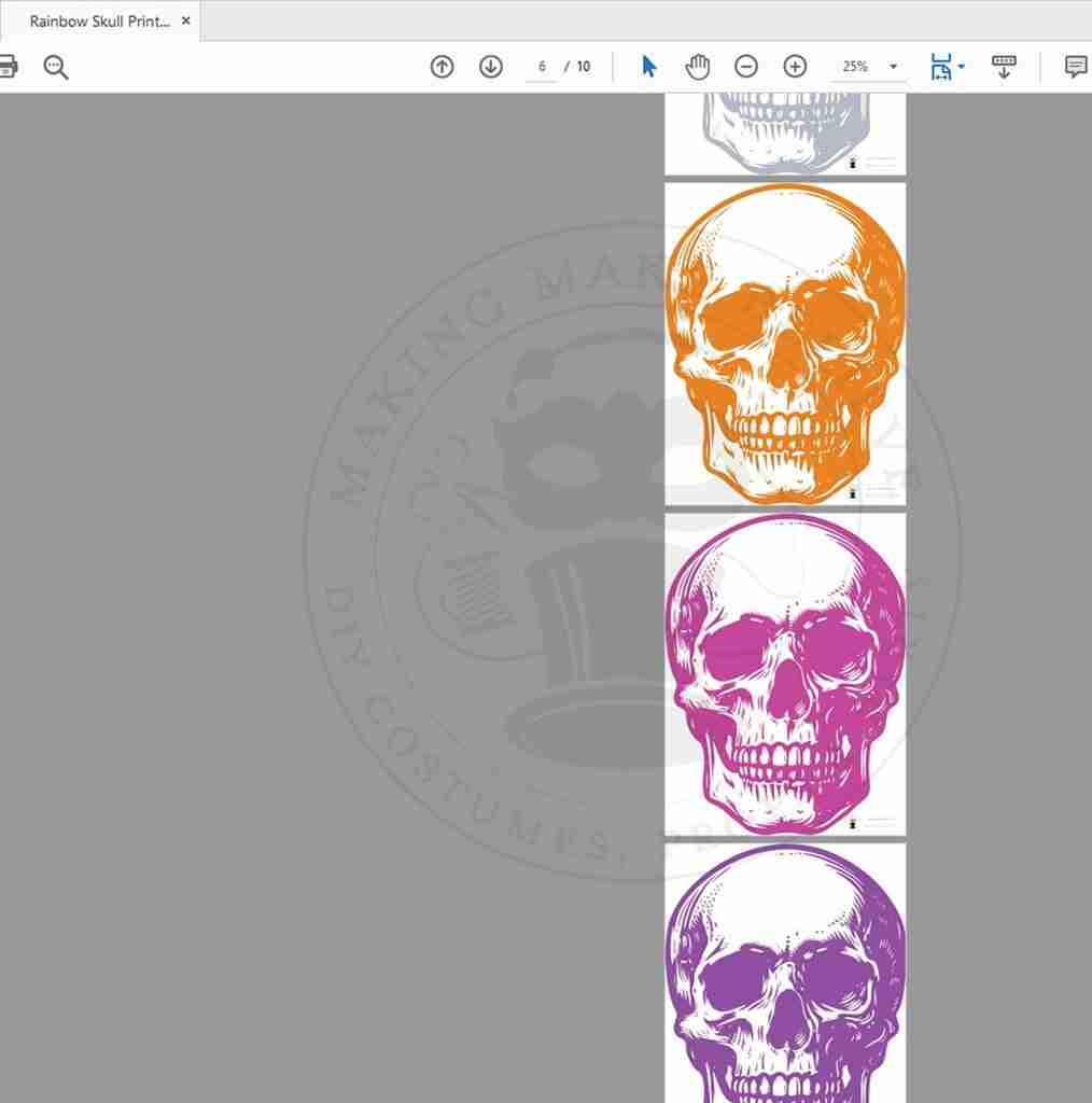 Rainbow Skulls PDF SS