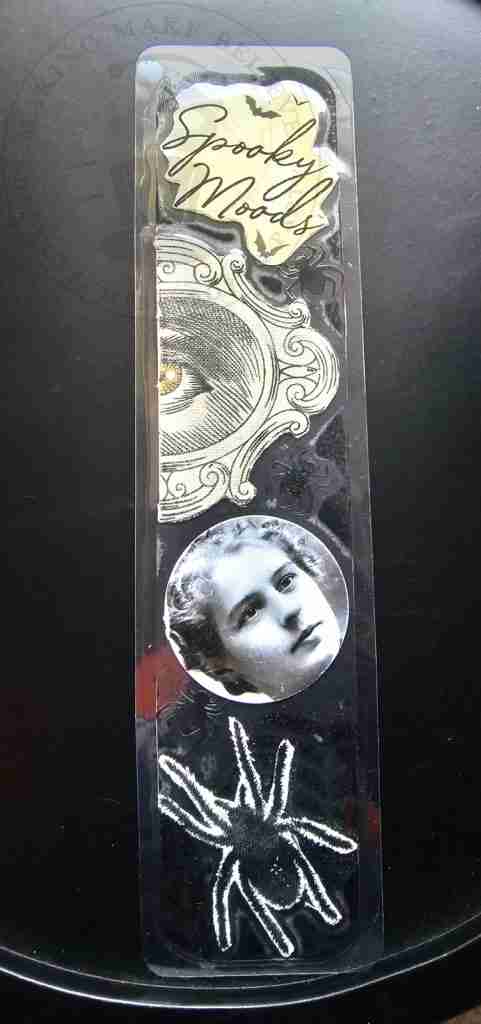 DIY Halloween Bookmark Laminated