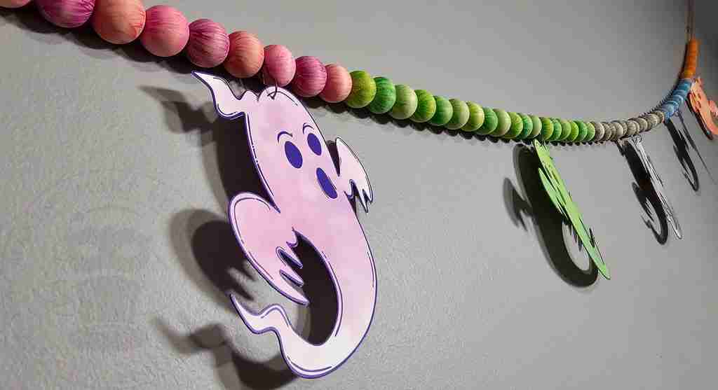 Rainbow Ghost Printable Garland