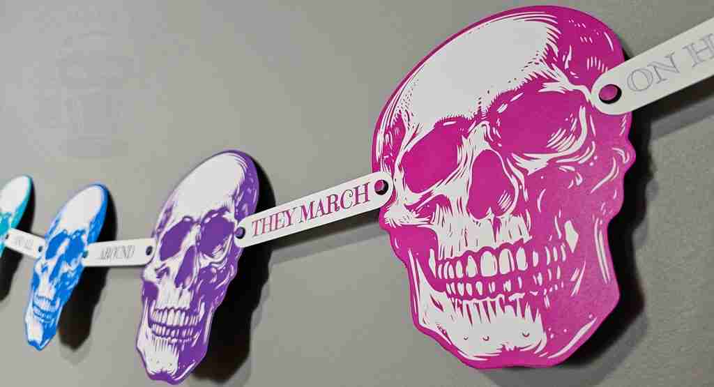 Rainbow Skull Printable Garland