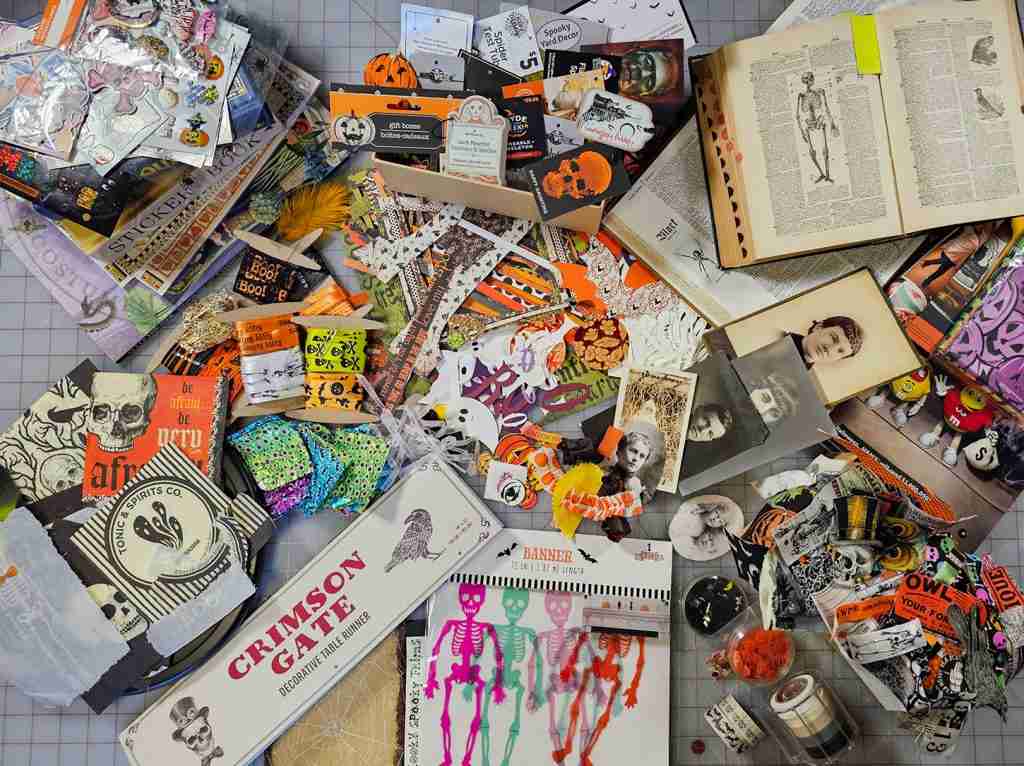 DIY Halloween Bookmark Supplies