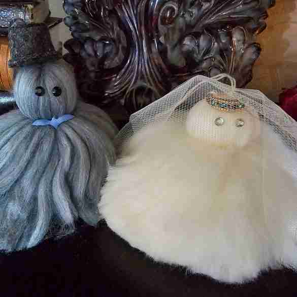 Bride and Groom Yarn Ghosts
