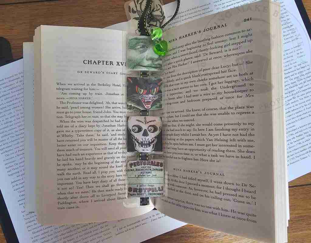DIY Halloween Bookmark Laminated