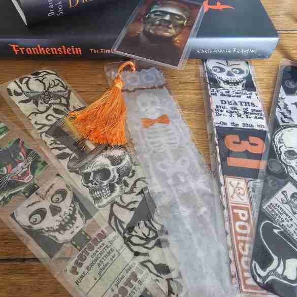 DIY Halloween Bookmarks Laminated