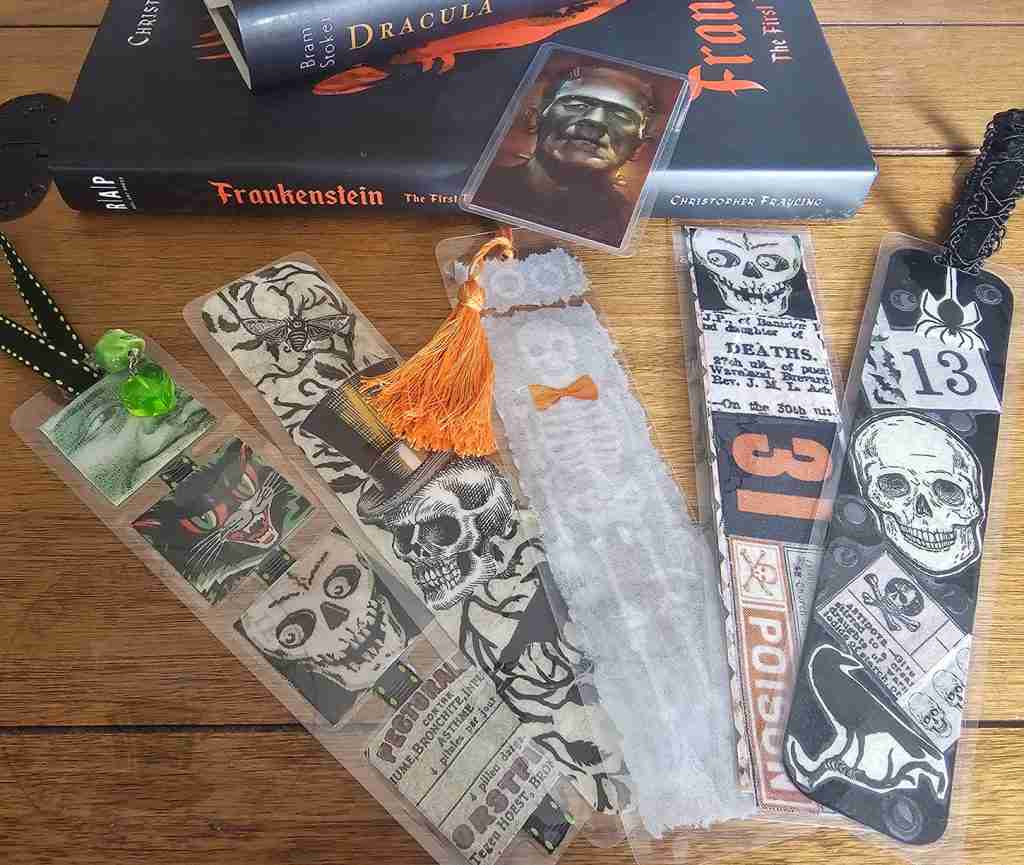 DIY Halloween Bookmarks Laminated