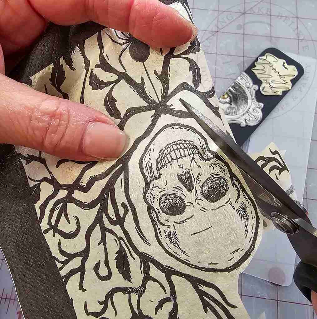 Fussy Cut Halloween Napkin