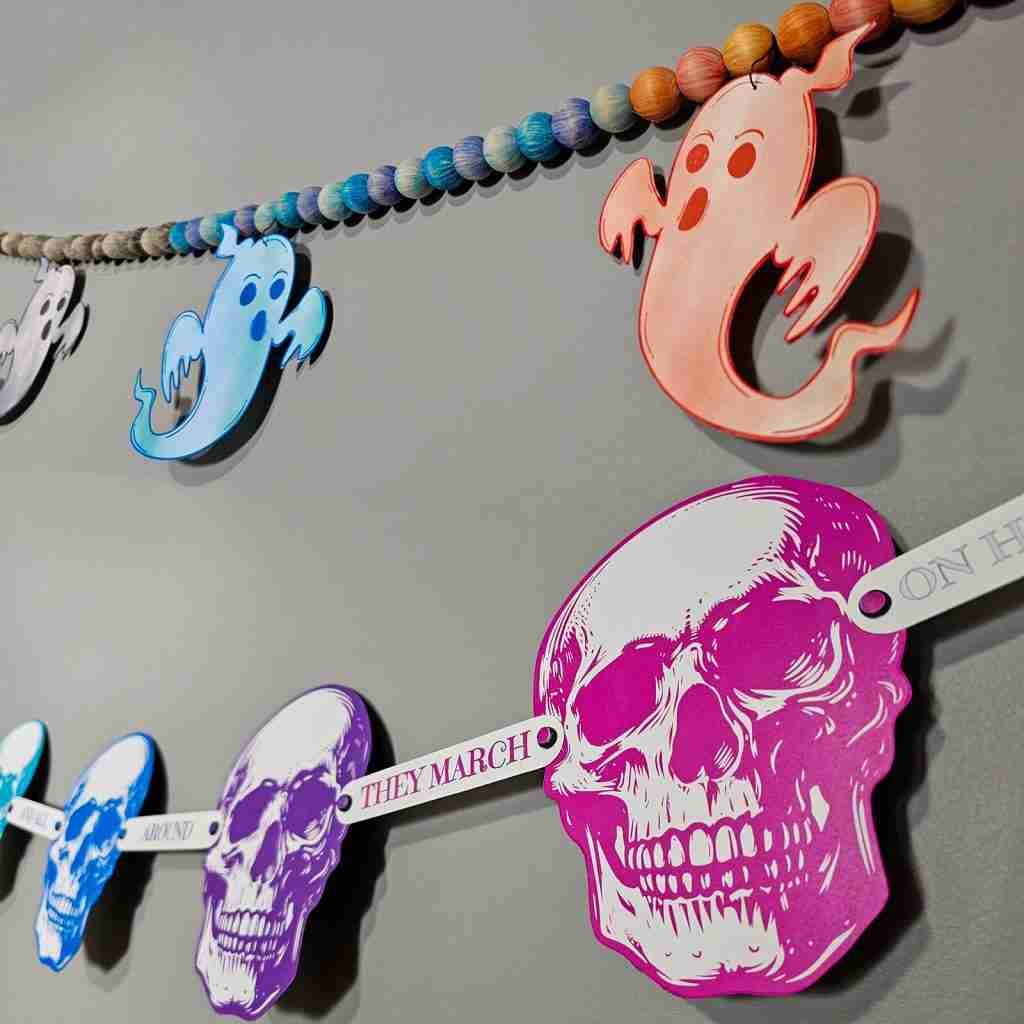Rainbow Skull and Ghost Printables
