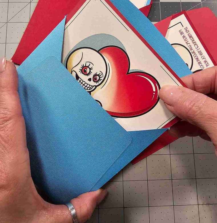 Add Valentine To Envelope