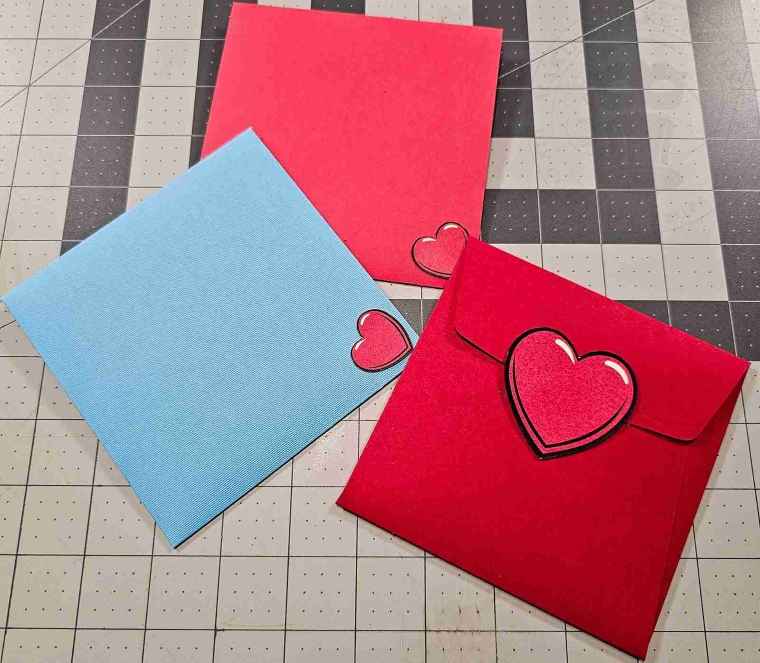 Decorated Envelopes for Vintage Inspired Spooky Valentines