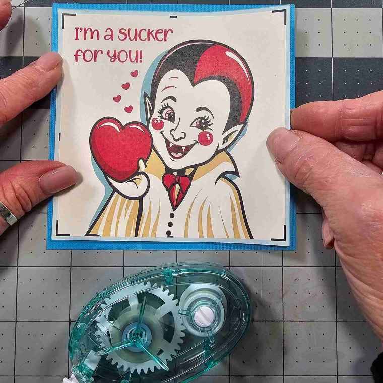 Backer Glued to Valentine