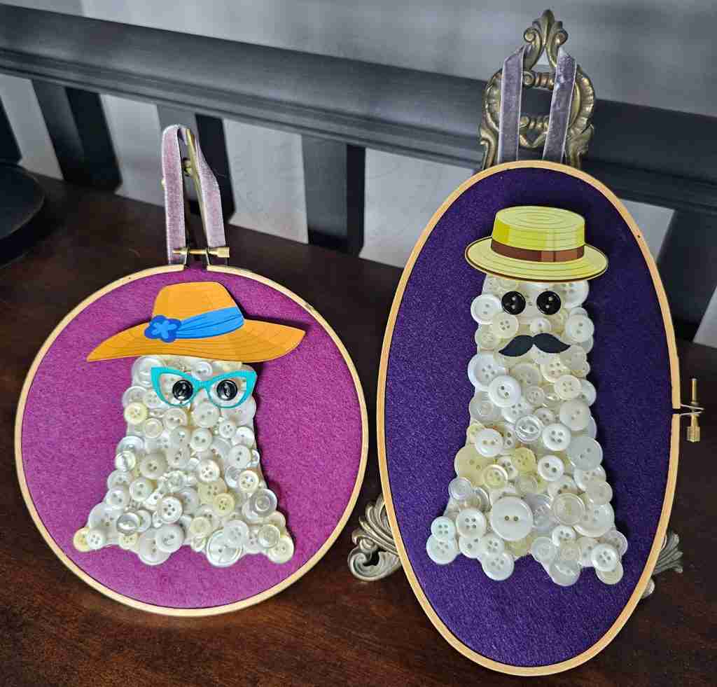 Halloween Button Ghosts
