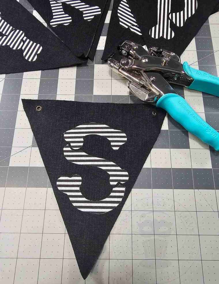 Eyelets Added to Pennant