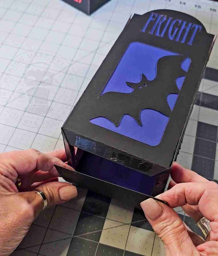 Add Glue To Tabs and Fold Up Base