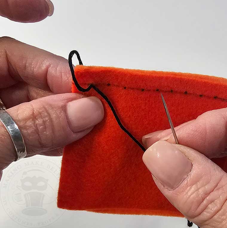 Pull Thread To Form Loop