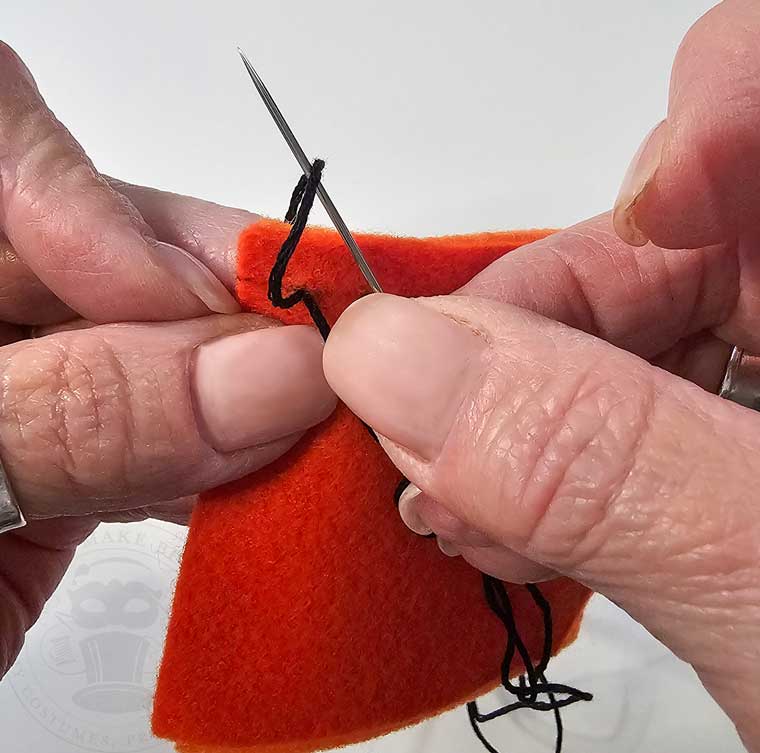 Insert Needle Through Loop