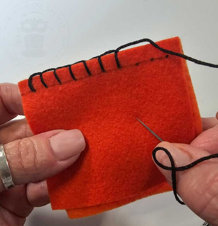 Blanket Stitching Progress
