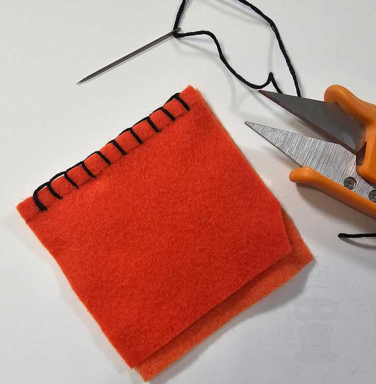 Completed Blanket Stitch