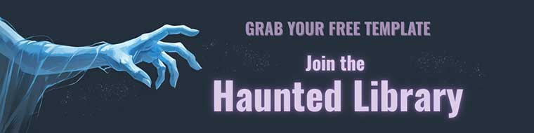 Join the Haunted Library at Making Make Believe for Free Templates