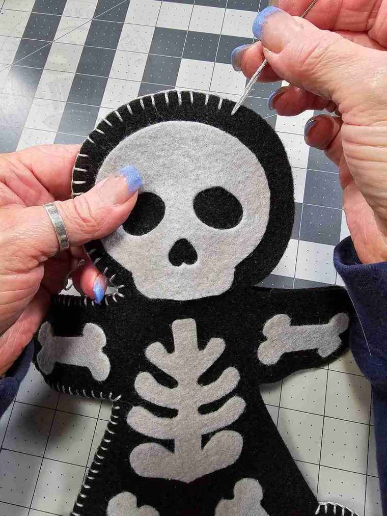 Stitch Pieces Together Using Blanket Stitch
