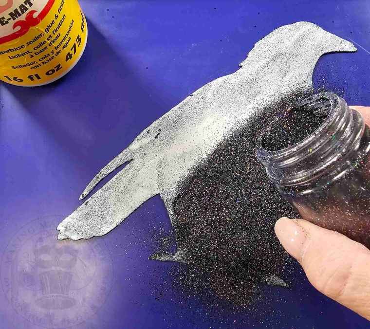 Add a Second Coat of Glitter Over Base Layer