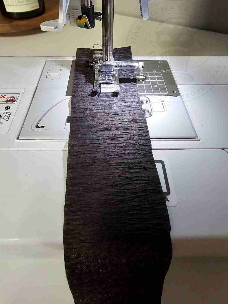 Stitch Crepe Paper Down Center