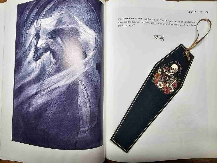 Skeleton Coffin Bookmark