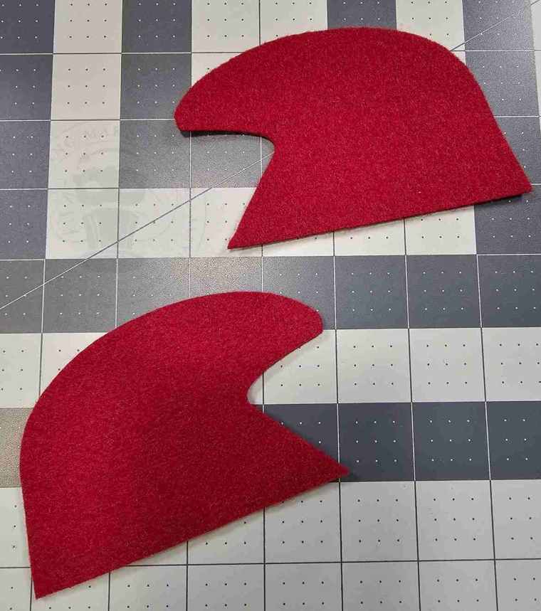 Hat Pieces cut Out
