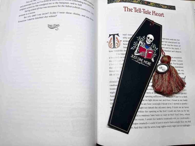 Skeleton Coffin Bookmark
