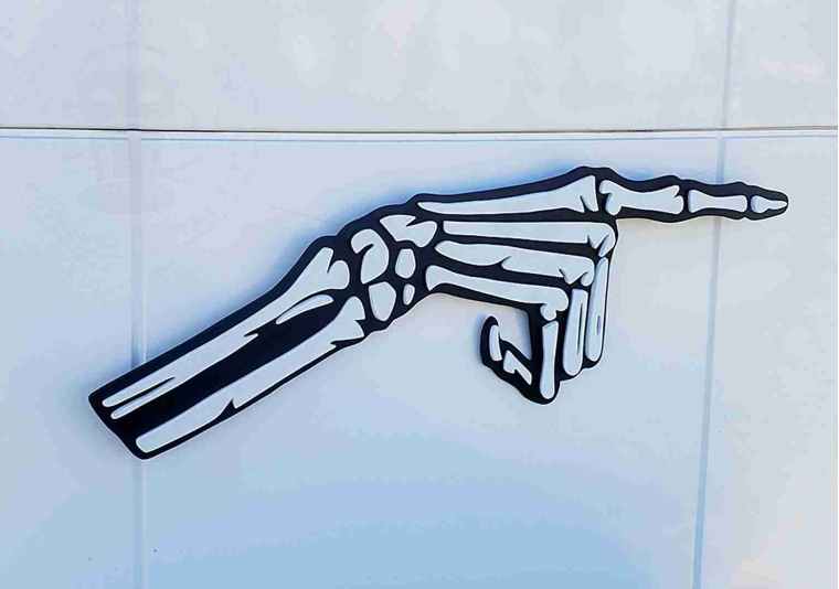 Giant Skeleton Hand by Making Make Believe