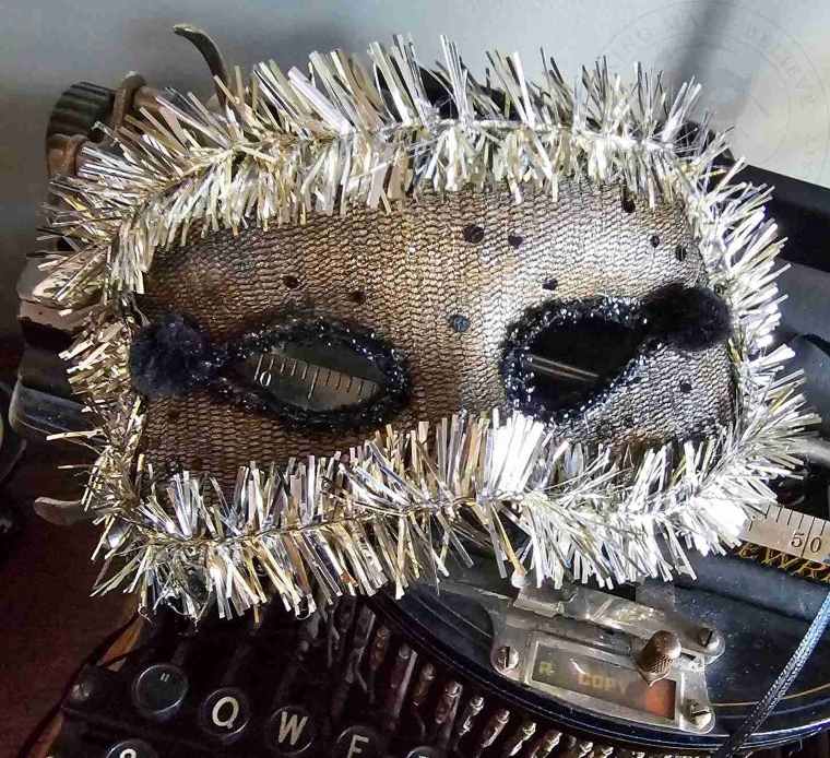 Moody New Year's Eve DIY Masquerade Mask