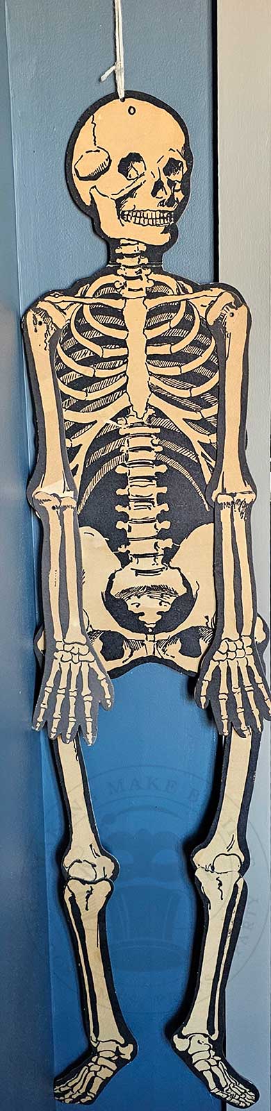 Vintage Halloween Beistle Jointed Skeleton