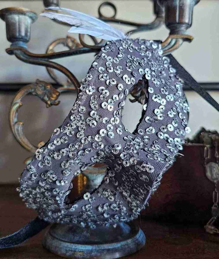 Moody New Year's Eve DIY Masquerade Mask
