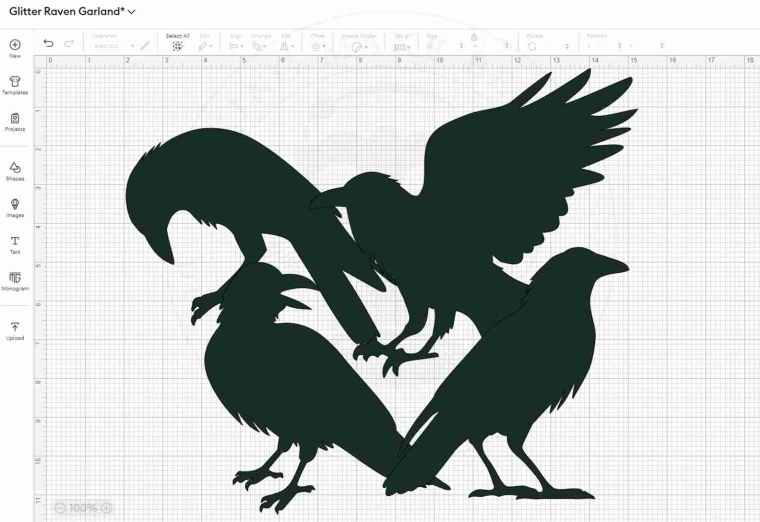 Ravens in Cricut Design Space