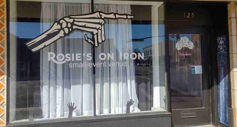 Oversized Halloween Skeleton Hand Display Prop