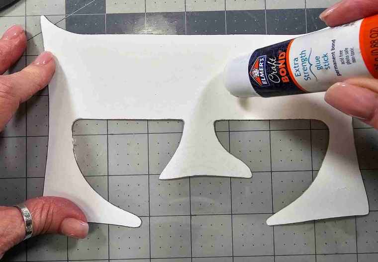 Add Glue to Back of Letter