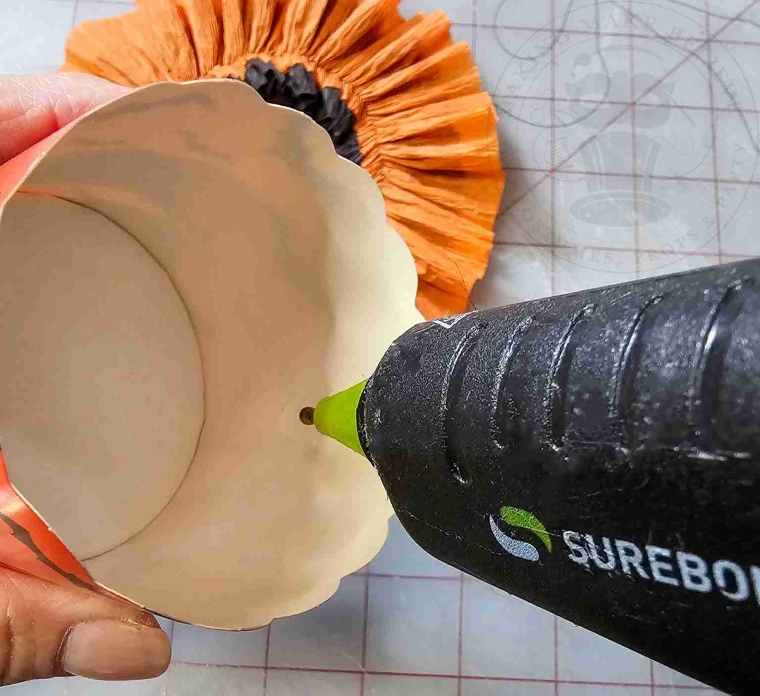 Glue Festoon Around Interior of Nut Cup