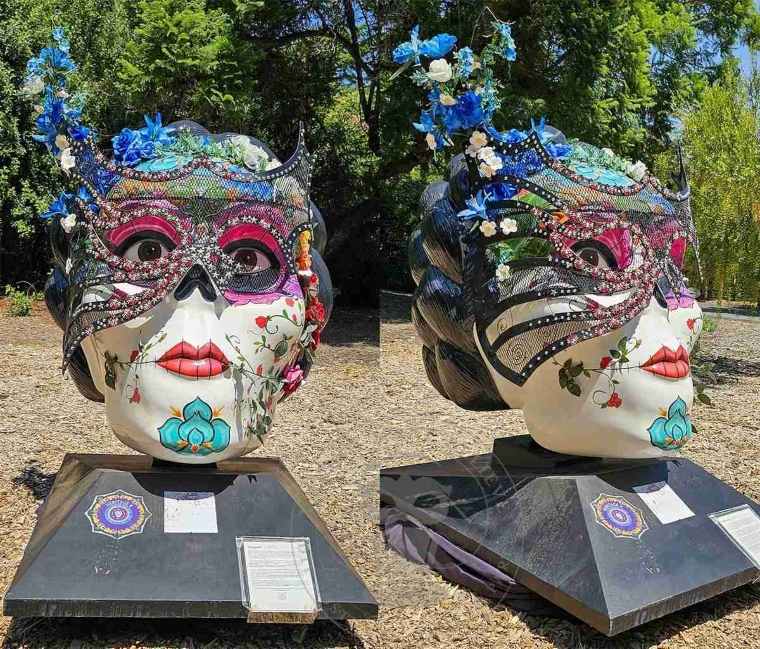 Calaveras Sculpture at Los Angeles Arboretum