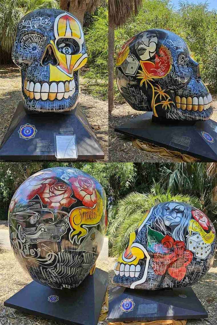 Calaveras Sculpture at Los Angeles Arboretum