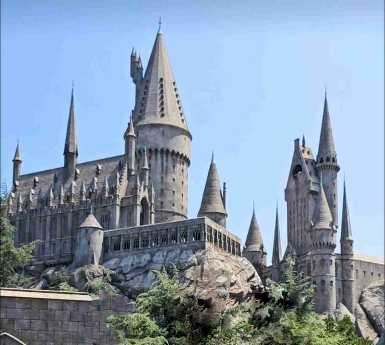 The Wizarding World of Harry Potter Castle at Universal Studios California