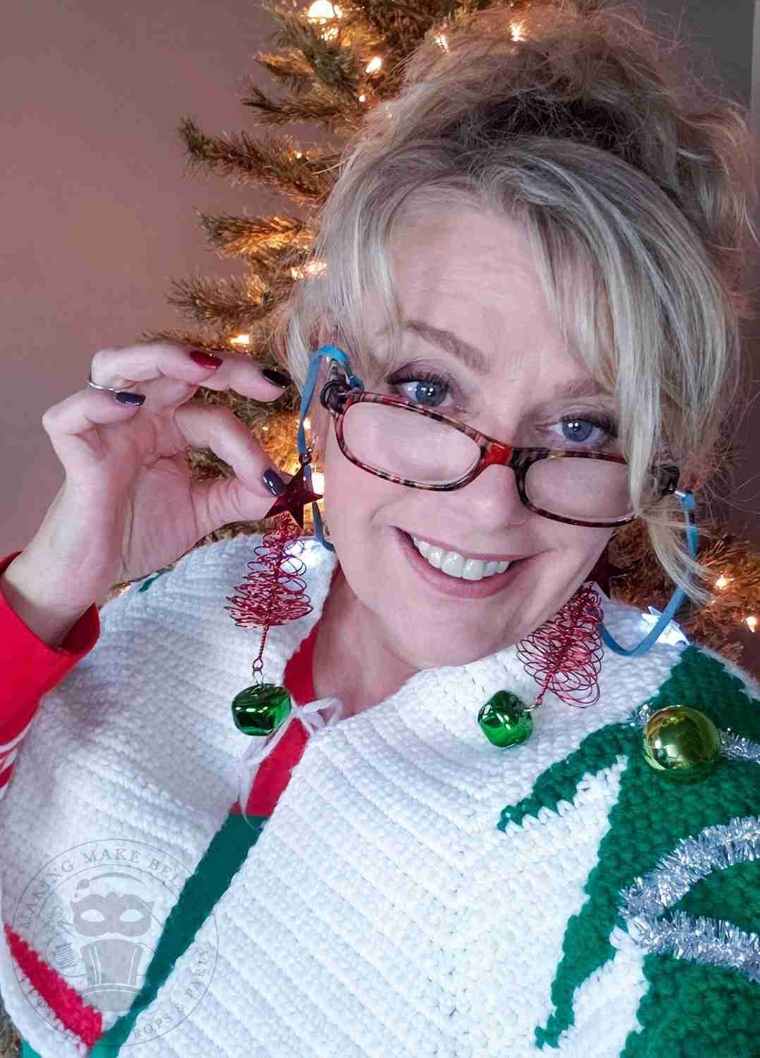 Super Quick Ugly Christmas Earrings