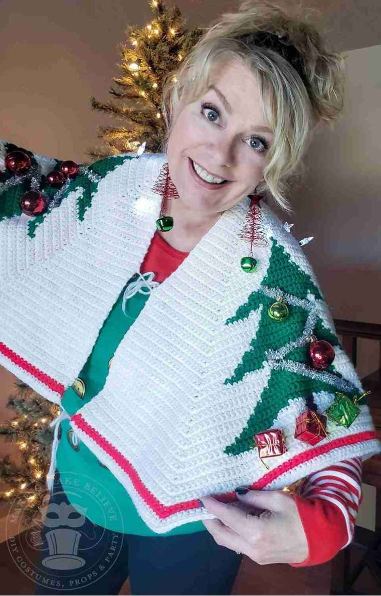 Ugly Christmas Sweater Tree Skirt Front