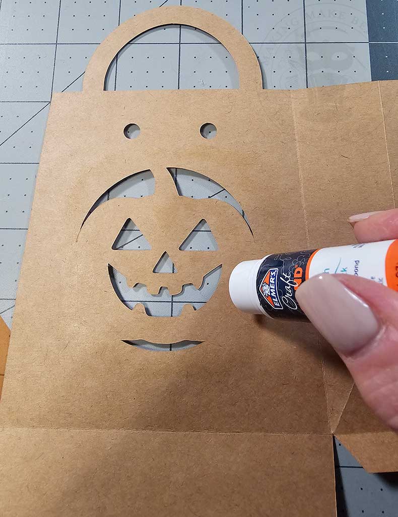 Add glue around cutout