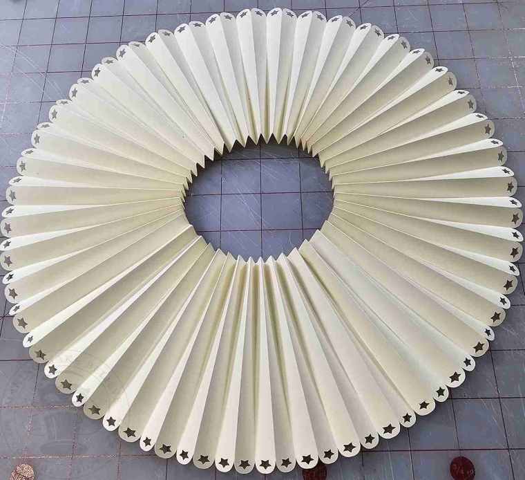 Press down to flatten circle