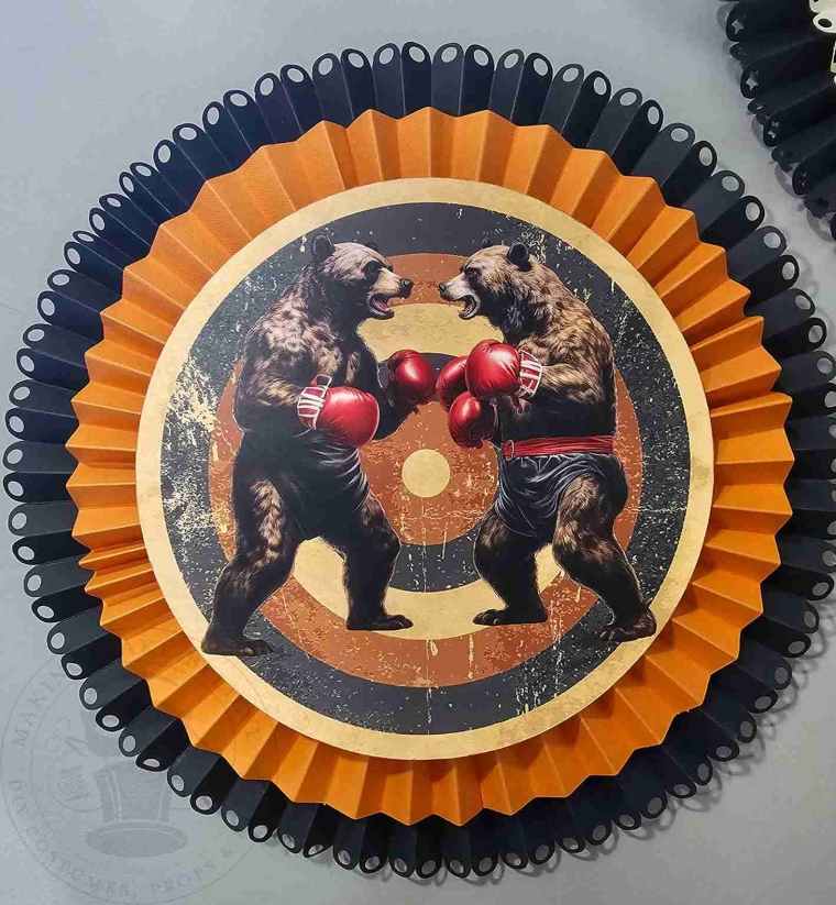 Haunted circus rosettes Halloween wall decorations