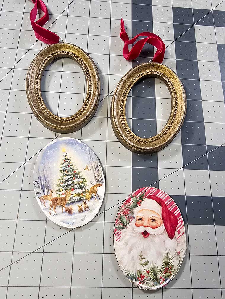 Canvas Removed from Ornament