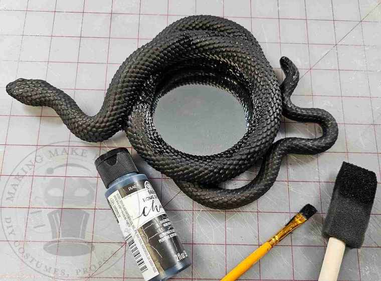 Chalk painted snake