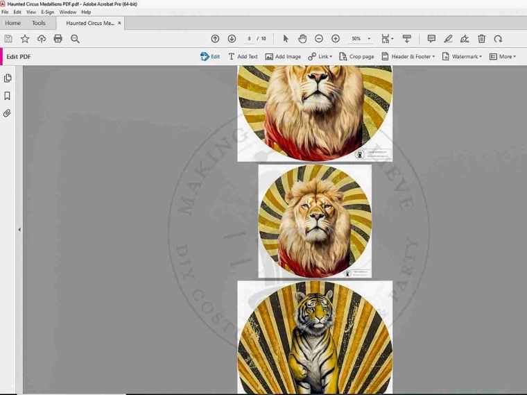 Haunted circus medallions PDF